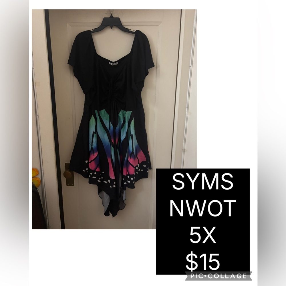 SYMS Colorful Butterfly Shirt